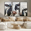 Vintage Baby and Mom Cattle Wall Art Canvas Print by MyGreatCanvas | Canvas Wall Art Prints | Photo Prints & Wall Decor