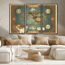 Avatar Wall Art: The Last Airbender Vintage Map - Wall Art