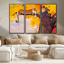 Calvin and Hobbes Tree Scene Canvas Print | 3 Panel Large by MyGreatCanvas | Canvas Wall Art Prints | Photo Prints & Wall Decor