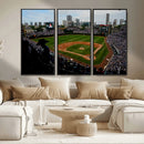 Chicago Cubs Baseball Team Print - Wrigley Field Stadium