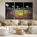 Fenway Park Wall Art Canvas Print | Large Baseball Stadium