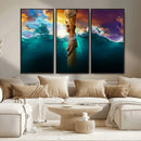 God Hand Wall Art Canvas Print