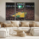 TD Garden Basketball Canvas Wall Art - Boston Celtics Live by MyGreatCanvas | Canvas Wall Art Prints | Photo Prints & Wall Decor