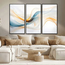 Decorative Turquoise Abstract Wave Wall Art Canvas Print by MyGreatCanvas | Canvas Wall Art Prints | Photo Prints & Wall Decor
