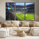Tottenham Hotspur Stadium Canvas Print, Match Day Triple