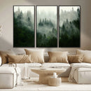 Misty Forest Wall Art – Tranquil Green Woodland Canvas by MyGreatCanvas | Canvas Wall Art Prints | Photo Prints & Wall Decor