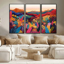 YAYOI KUSAMA Abstract Print - Landscape Canvas Wall Art