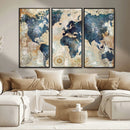 World Map Canvas Print – Framed Wall Art for Couples, by MyGreatCanvas | Canvas Wall Art Prints | Photo Prints & Wall Decor