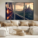 Harry Castle Wall Art Canvas Print, Wizard School Wall Art