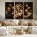 Religious Canvas Wall Art Print - Madonna and Child with