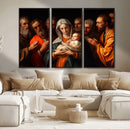 Religious Canvas Wall Art Print - Madonna and Child with