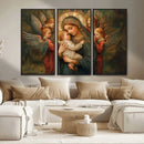 Mary Jesus Canvas Wall Art Print - Madonna and Child with