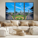 Wrigley Field Chicago Cubs Panoramic Art Multi-Piece Canvas