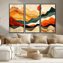 Abstract Mountain Wall Art – Framed Colorful Landscape by MyGreatCanvas | Canvas Wall Art Prints | Photo Prints & Wall Decor