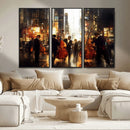 Abstract Jazz Art Wall Art Canvas Print – Colorful Musical