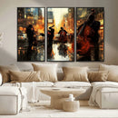 Jazz Wall Art Canvas Print – Colorful Musical Instrument