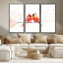 Cardinal Bird Canvas Wall Art - Male and Female Cardinal by MyGreatCanvas | Canvas Wall Art Prints | Photo Prints & Wall Decor