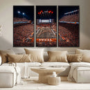 Texas Stadium Night Game Wall Art Canvas Print – Vibrant