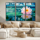 Lotus Flower Wall Art Canvas Print, Water Lily Large Wall by MyGreatCanvas | Canvas Wall Art Prints | Photo Prints & Wall Decor