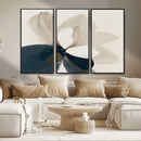 Minimal Flower Wall Art Canvas Print – Framed Beige Bloom by MyGreatCanvas | Canvas Wall Art Prints | Photo Prints & Wall Decor