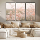 Pastel Grasses Wall Art Canvas Print – Framed Soft Meadow