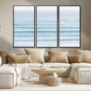 Ocean Wave Surfer Wall Art – Framed Minimal Seascape Canvas by MyGreatCanvas | Canvas Wall Art Prints | Photo Prints & Wall Decor