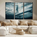 Underwater Surf Wall Art – Framed Ocean Wave Canvas Artwork, by MyGreatCanvas | Canvas Wall Art Prints | Photo Prints & Wall Decor