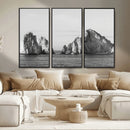 Coastal Wall Art – Framed Black White Ocean Canvas Artwork, by MyGreatCanvas | Canvas Wall Art Prints | Photo Prints & Wall Decor