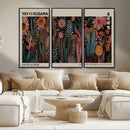 Modern Japanese Wall Art Canvas Print – Framed Abstract