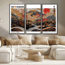Mount Fuji Wall Art Canvas Print – Framed Abstract Mount