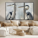 Bird Canvas Decor Wall Art Canvas Print – Framed Coastal