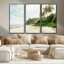 Relaxing Beach Wall Art Canvas Print – Framed Ocean View by MyGreatCanvas | Canvas Wall Art Prints | Photo Prints & Wall Decor