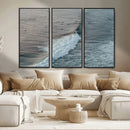 Ocean Waves Wall Art Canvas Print – Framed Coastal Serenity