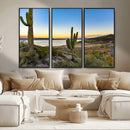 Saguaro Cactus Wall Art Canvas Print – Framed Desert Sunset by MyGreatCanvas | Canvas Wall Art Prints | Photo Prints & Wall Decor