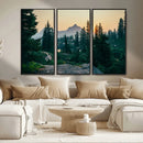 Mountain Wall Art Canvas Print – Framed Forest Serenity by MyGreatCanvas | Canvas Wall Art Prints | Photo Prints & Wall Decor