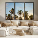 Palm Trees Wall Art Canvas Print – Framed Tropical Vibes