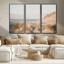 Beach Landscape Wall Art Canvas Print – Framed Sand Dune