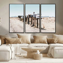 Desert Mailboxes Canvas Print – Framed Minimal Western