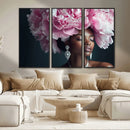 Black Beauty Petal Crown Wall Art Canvas Print – Floral by MyGreatCanvas | Canvas Wall Art Prints | Photo Prints & Wall Decor