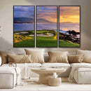Pebble Beach Golf Wall Art Canvas Print – Iconic Coastal by MyGreatCanvas | Canvas Wall Art Prints | Photo Prints & Wall Decor