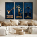 Lady Justice Wall Art Canvas Print – Elegant Gold Legal by MyGreatCanvas | Canvas Wall Art Prints | Photo Prints & Wall Decor