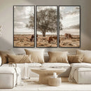 Texas Longhorn Cattle Wall Art, Rustic Western Ranch Canvas by MyGreatCanvas | Canvas Wall Art Prints | Photo Prints & Wall Decor