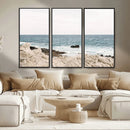 Coastal Ocean View Wall Art Canvas Print – Serene Rocky by MyGreatCanvas | Canvas Wall Art Prints | Photo Prints & Wall Decor