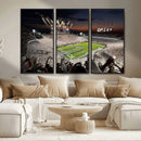 Epic Night Football Stadium Wall Art Canvas Print, Fireworks by MyGreatCanvas | Canvas Wall Art Prints | Photo Prints & Wall Decor
