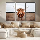 Longhorn Bull Wall Art Canvas Print – Framed Rustic by MyGreatCanvas | Canvas Wall Art Prints | Photo Prints & Wall Decor