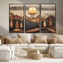 Wood Mountain Wall Art Canvas Print – Layered Forest and by MyGreatCanvas | Canvas Wall Art Prints | Photo Prints & Wall Decor