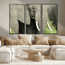 Wild Elephant Wall Art Canvas Print by MyGreatCanvas | Canvas Wall Art Prints | Photo Prints & Wall Decor