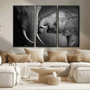 Elephant Family Wall Art Canvas, Framed Elephant Family by MyGreatCanvas | Canvas Wall Art Prints | Photo Prints & Wall Decor