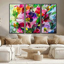 Oil Flower Abstract Canvas Print by MyGreatCanvas | Canvas Wall Art Prints | Photo Prints & Wall Decor