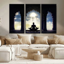 Women and Yoga Wall Art Canvas Print